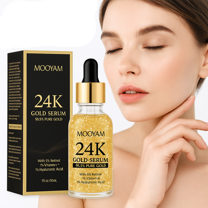24K Gold Foil Hyaluronic Acid Face Serum
