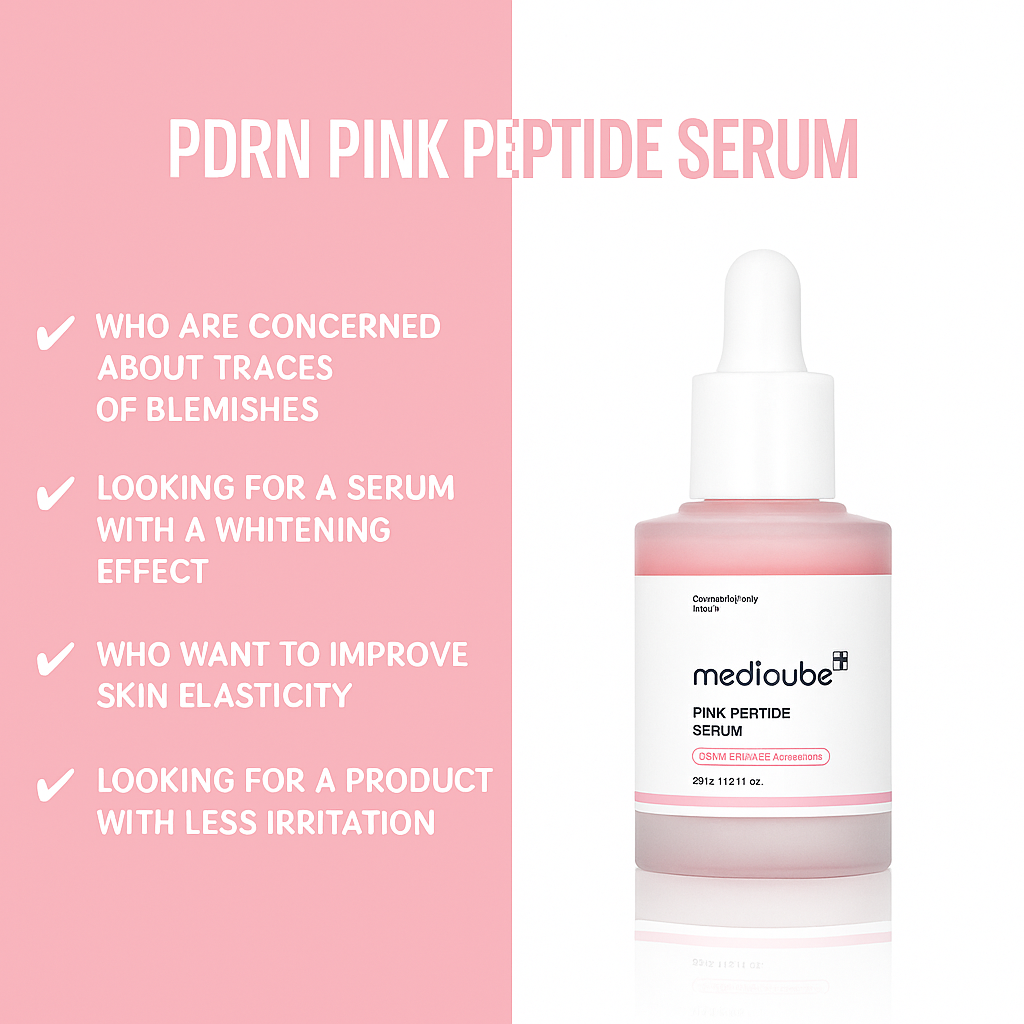 Medicube PDRN Pink Peptide Serum | Multi-Peptide & Anti-Aging Serum