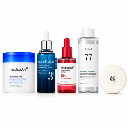 Anti-Akne & Ölige Haut Set Ever Youth | 5-Schritte-Balance-Routine