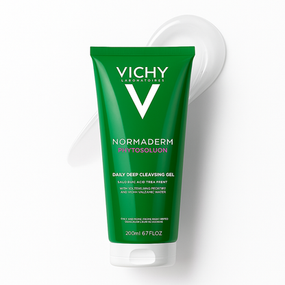Vichy Normaderm Phytosolution Cleaning Gel 200ml | Daily Use Skincare Gel