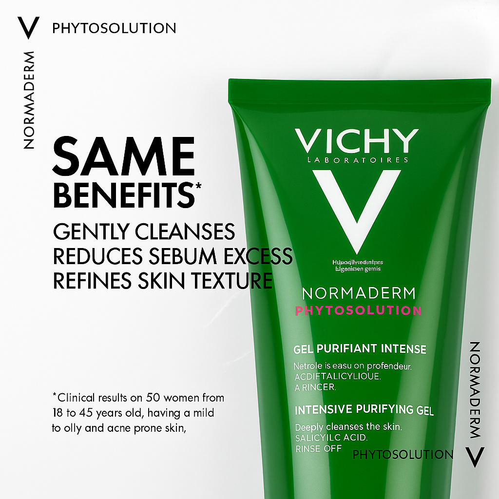 Vichy Normaderm Phytosolution Cleaning Gel 200ml | Daily Use Skincare Gel